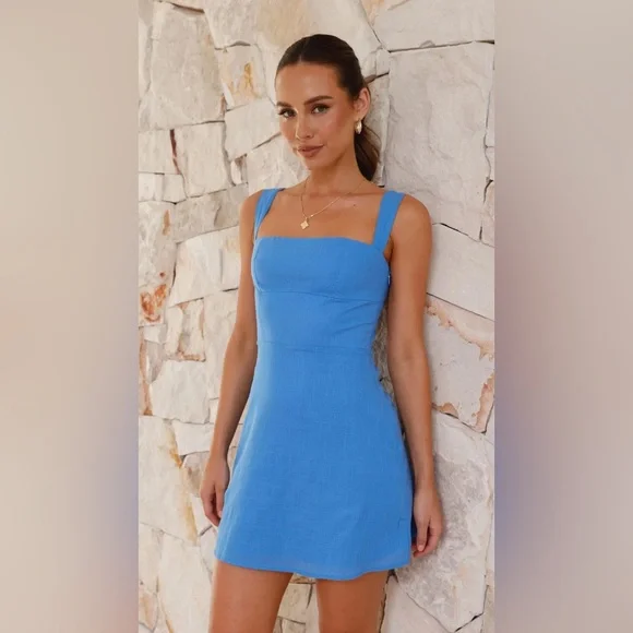 Billy J - Nadalia Mini Dress - Cobalt Blue - Picture 8 of 16